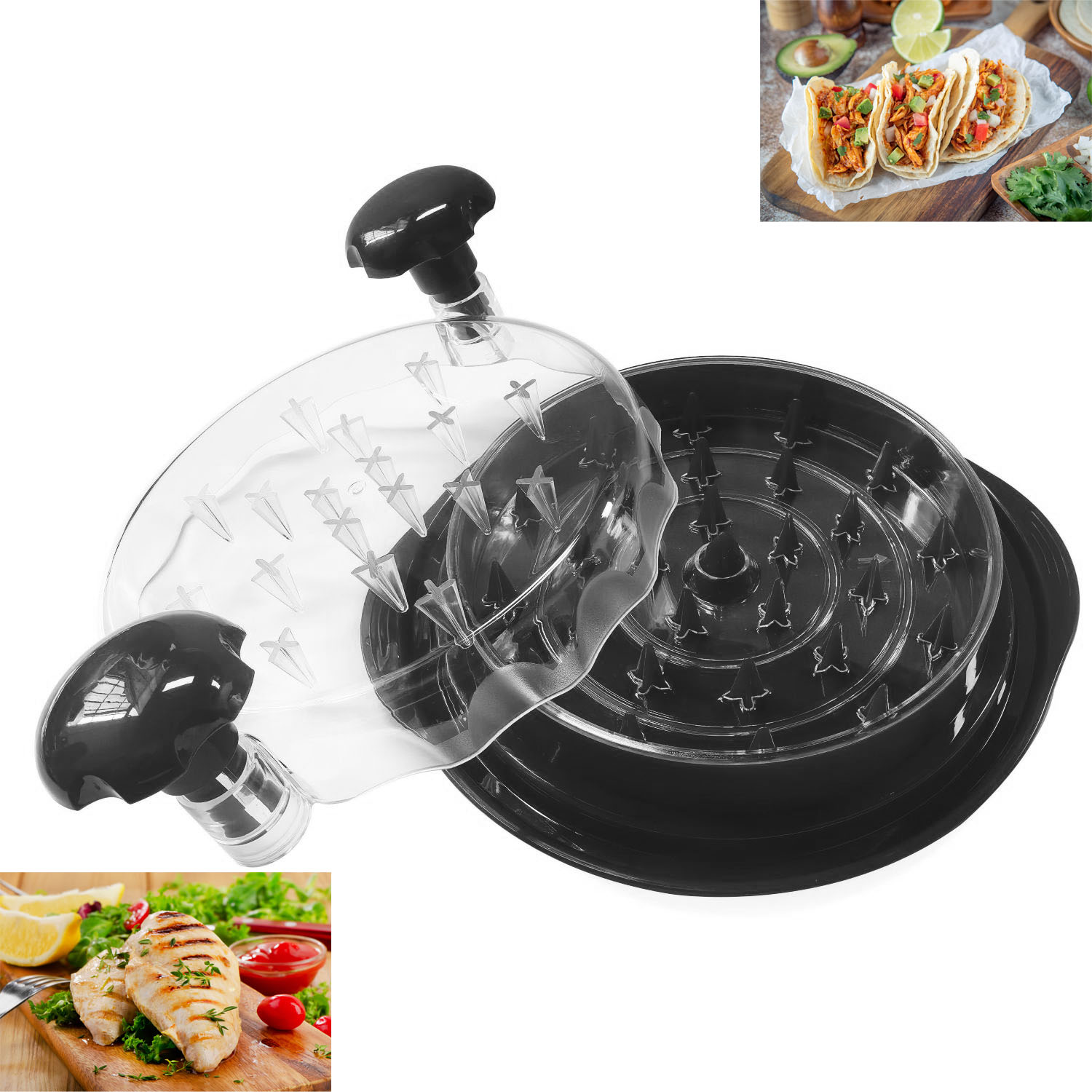 Chicken & Meat Shredder Tool - BLACK
