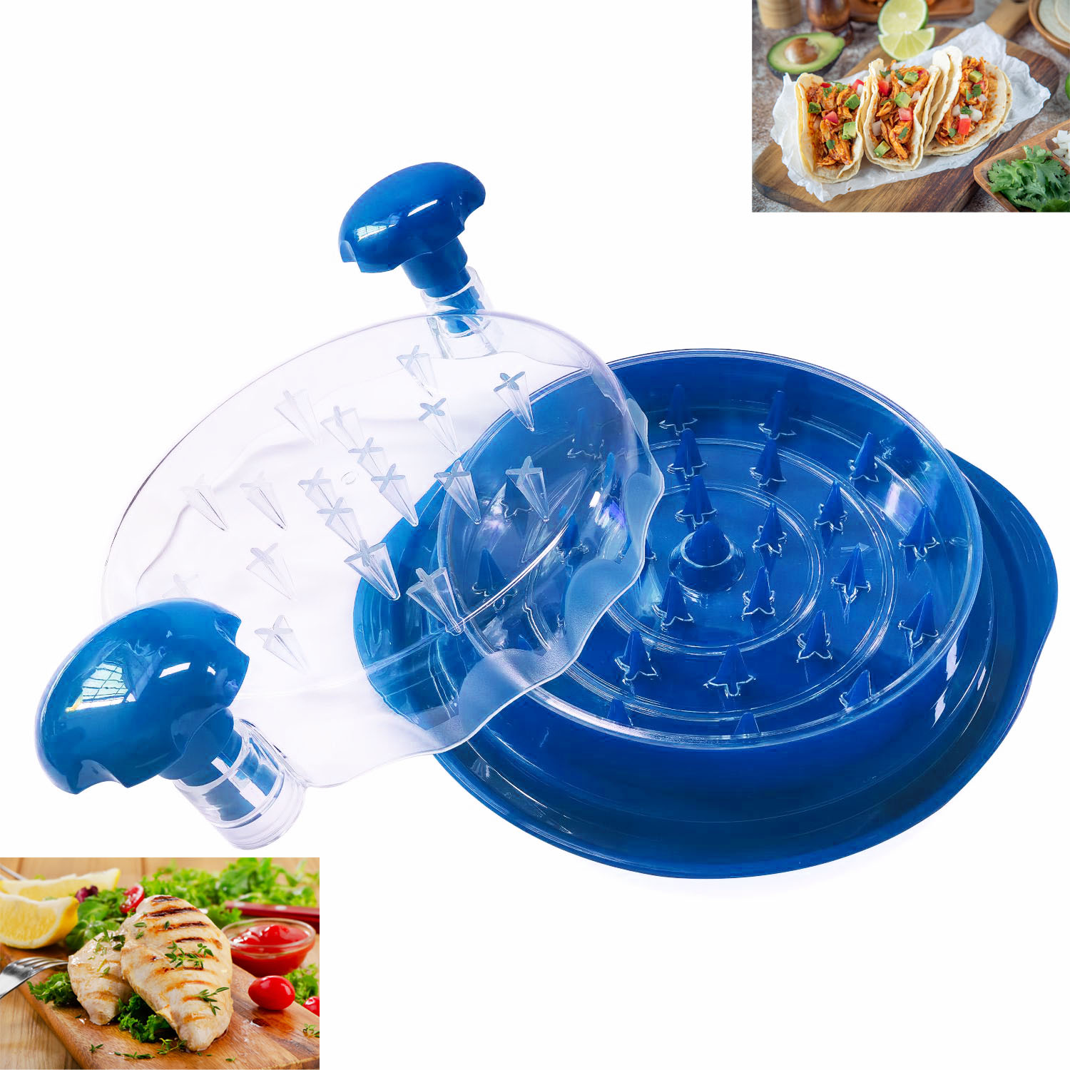 Chicken & Meat Shredder Tool - BLUE
